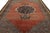 Antique Bidjar Style Wool Rug in Terracotta & Indigo, Hand-Knotted Medallion For Sale - Image 10 of 12
