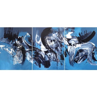 Large Oversized Original Wall Artwork for the Home by Gail Titus "Joy in Motion" For Sale