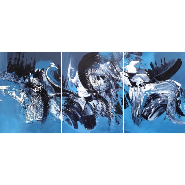 Large Oversized Original Wall Artwork for the Home by Gail Titus "Joy in Motion" For Sale