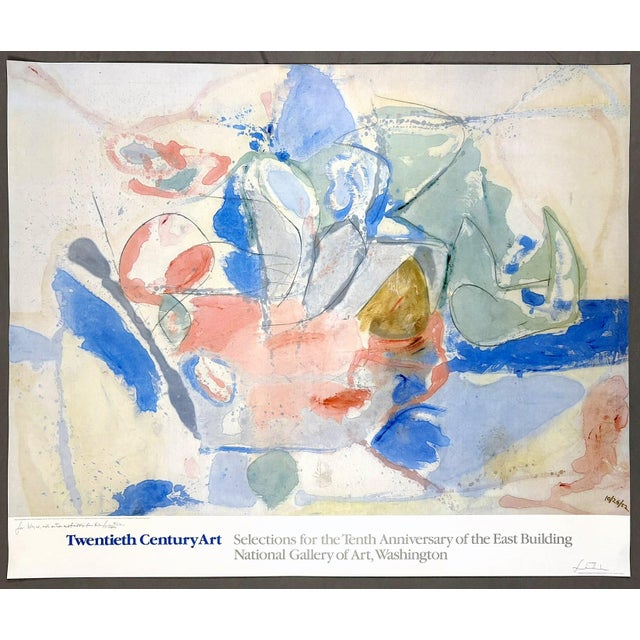 Signed Helen Frankenthaler Mountains and Sea Original 1989 National Gallery of Art Washinton Exhibition Poster For Sale - Image 12 of 12