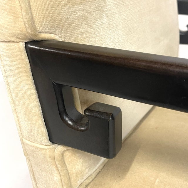 Mid 20th Century Raymond Sobota for Century Greek Key Arm or Dining Chairs in the Manner of Michael Taylor - a Pair For Sale - Image 5 of 12