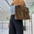 Louis Vuitton Uzès Damier Ebene Canvas Brown Leather Gold-Tone Tote Bag For Sale - Image 13 of 13