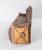 Early 20th Century Carved Folk Tramp Art Wood Wall Shelf Match Holder For Sale - Image 4 of 12