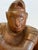 Brown Antique Wood Carving of a Monkey in a Monk's Robe For Sale - Image 8 of 15
