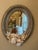 Baby Blue Vintage Shell Art Mirror For Sale - Image 8 of 10