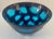 Glass Monumental Murano Facetted Battuto Cobalt Blue Art Glass Bowl For Sale - Image 7 of 9