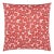 The House Of Scalamandré May Square Pillow In Red For Sale