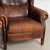 Pair of 20th Century Danish Vintage Brown Leather Wingback Club Chairs For Sale - Image 12 of 18