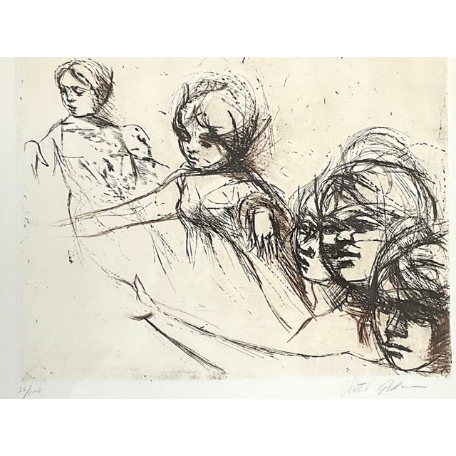 Printmaking Materials Ruth Gikow, (1913-1982), Limited Edition Etching, Signed For Sale - Image 7 of 8
