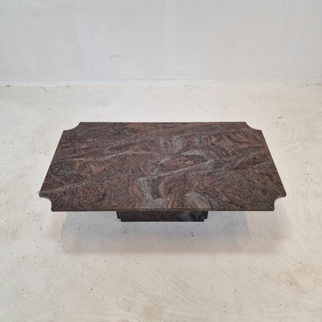 Italian Coffee or Side Table in Granite, 1980s For Sale - Image 4 of 18