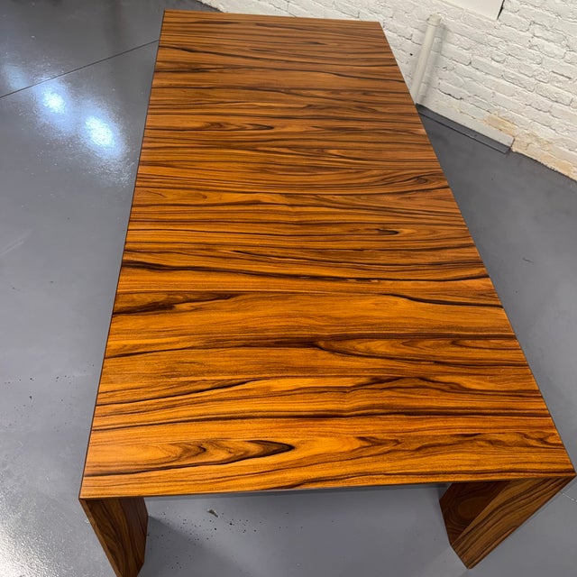 94" Cassina El Dom Dining Table in Rosewood For Sale In New York - Image 6 of 11