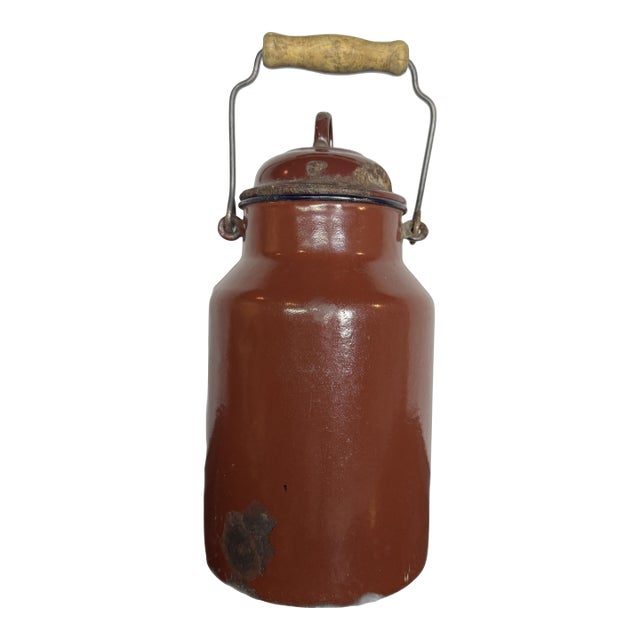 Vintage 2 Liter Canteen Milk Jug Marked Bonyhad 2l, C. 1940s For Sale