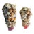 Vintage Great Pair of Coastal Sea Shell Encrusted Wall Brackets For Sale