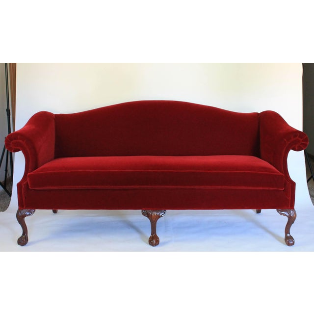 Red Camelback Sofas Baci Living Room