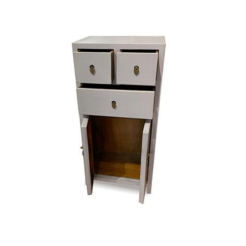Chinese 1990s Contemporary Storage Cabinet-Grey For Sale - Image 3 of 5