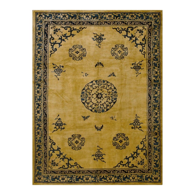 Antique Chinese Peking Rug For Sale