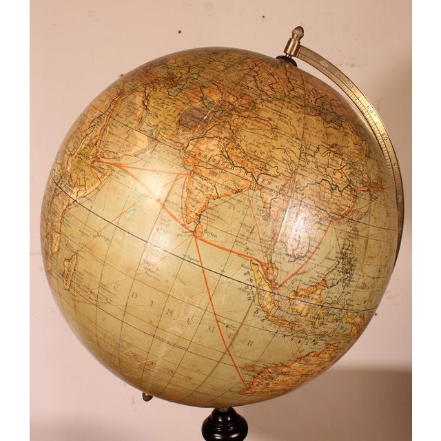 Large Terrestrial Globe from by Handels Und Verkehrsglobus For Sale - Image 5 of 13