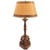 Wood Italian Wood Carved Lamp With Cherub Faces With a Custom Shade For Sale - Image 7 of 7