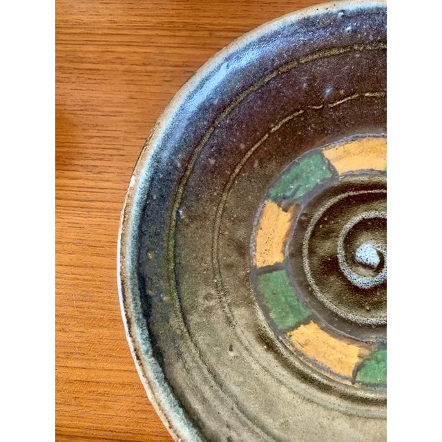 Mid-Century Glazed Earthenware Bowl, California, USA, 1960s For Sale - Image 4 of 10