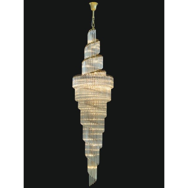 Contemporary Collection Venere Chandelier in Metal and Crystal by Jago For Sale - Image 3 of 16