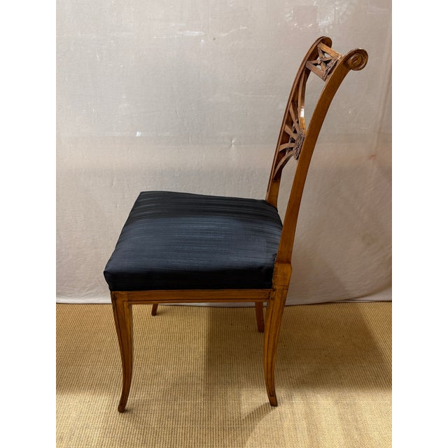 Antique Neoclassical Dining Chairs by Friedrich Gottlob Hoffmann, Germany 1780, Set of 4 For Sale - Image 6 of 8