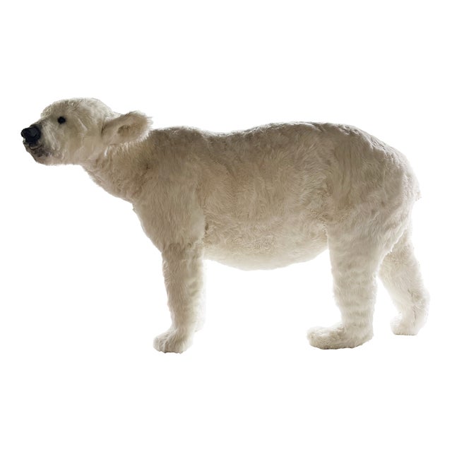 Big White Plush Polar Bear, 2000s For Sale