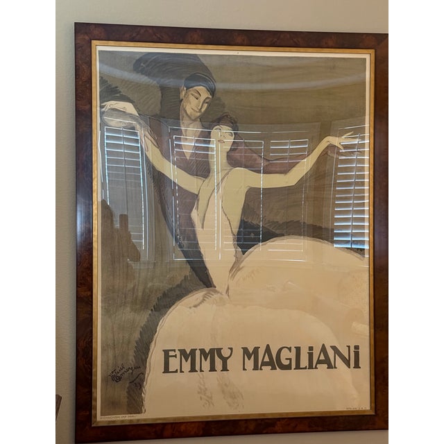 Ethan Allen Framed French Ballet Poster of Emmy Magliani For Sale - Image 12 of 18