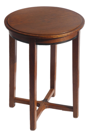 Antique Amsterdam School Wooden Pedestal in Oak, 1920s