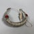 Torchon Necklace in Silver with Nomad Ethnic Red Glass For Sale - Image 3 of 11