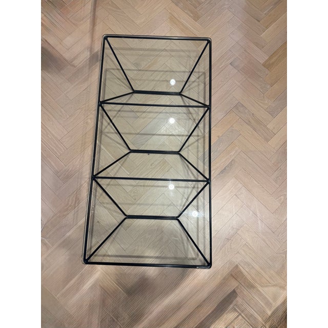 Paolo Piva 1990s Alanda Steel and Glass Coffee Table For Sale - Image 4 of 4