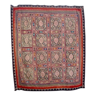 Indian Patchwork Appliques Quilt or Tapestry For Sale