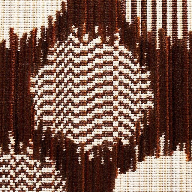 Contemporary Schumacher Cirque Velvet Fabric in Brown For Sale - Image 3 of 3