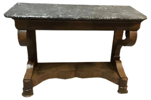 Walnut Veneer Console Table, 1799