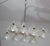 Extraordinary Murano chandelier from the Barovier and Toso glassworks in 8 bullicante glass arms in a brass structure...