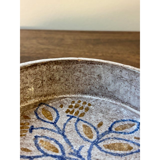 1950s Early Aldo Londi for Bitossi Hand Painted Ceramic Ashtray, Italy For Sale In Miami - Image 6 of 6
