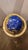 This listing features a faux hardstone rotating globe that has a brass frame, fully functional and moves seamlessly.
