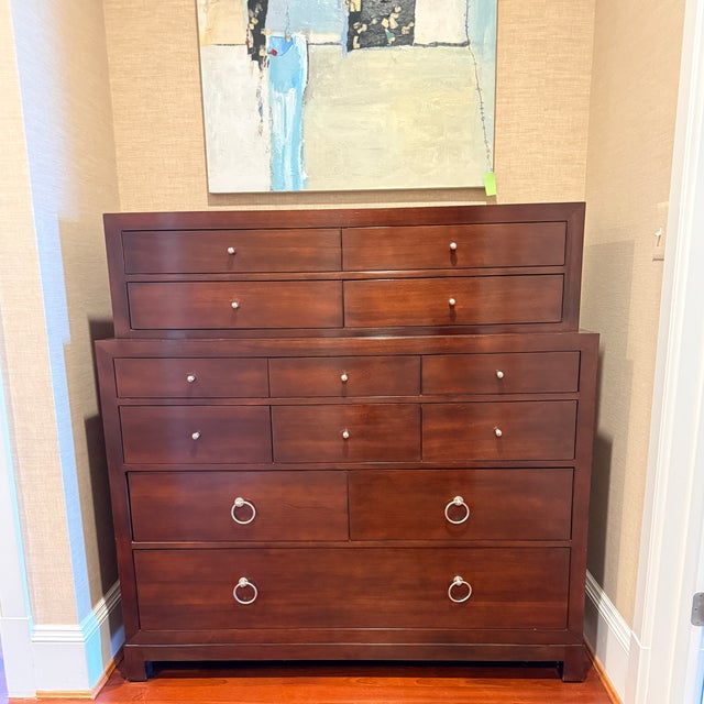 Grand Scale Baker Furniture Mahogany Dresser—TWO Available For Sale - Image 11 of 11