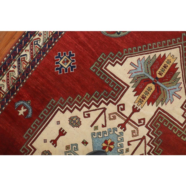 Madder Red Armenian Antique Rug, Dated 1940 For Sale - Image 18 of 18