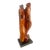 Organic Modern Embracing Couple Mahogany Wood Sculpture Andrianna Shamaris For Sale