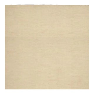 Rug & Kilim’s Contemporary Textural Solid Rug in Beige -11x11 For Sale