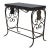 Vintage Wrought Iron Base Marble Top Side Table For Sale