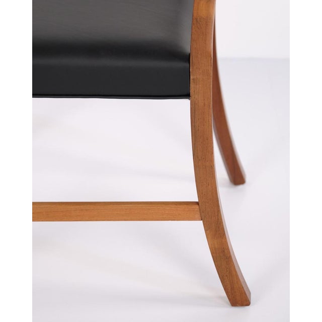 Dining Chairs in Rosewood attributed to Ole Wanscher for A.J. Iversen, 1940s, Set of 4 For Sale - Image 10 of 13