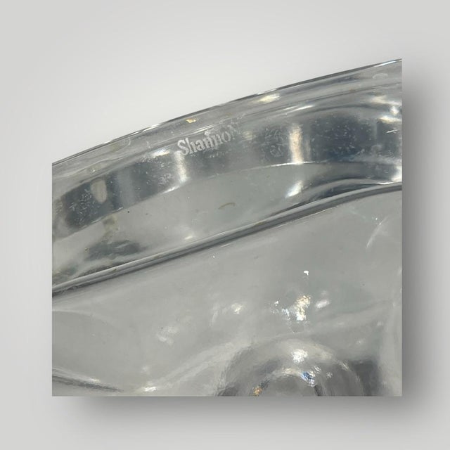 Shannon Crystal 1970s Geometric Shannon Crystal Decanter With a Faceted Stopper For Sale - Image 4 of 12