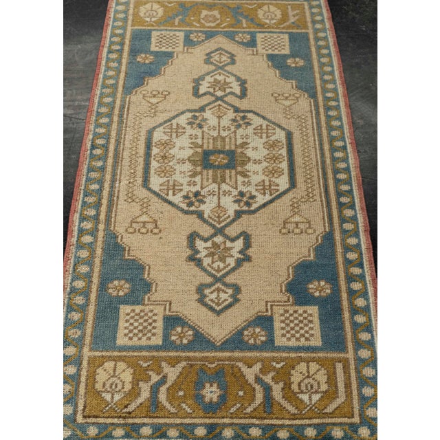 Turkish Mini Rug Oriental Hand Knotted Vintage Rug 1'9" x 3'1" #21139 Explore a curated collection of hallway runners,...