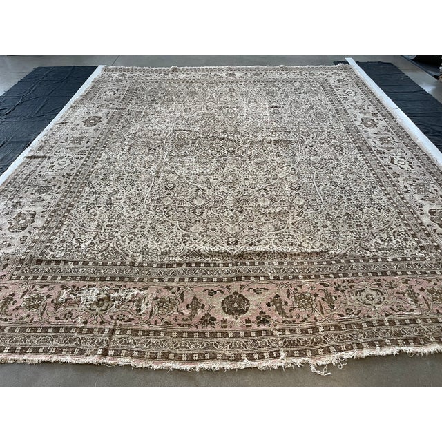 Vintage Traditional Hand-Knotted Wool Rug - 10'5" X 13" For Sale In Los Angeles - Image 6 of 9