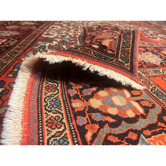 Persian Antique Persian Farahan Sarouk Rug 3'5" X 4’10" For Sale - Image 3 of 8