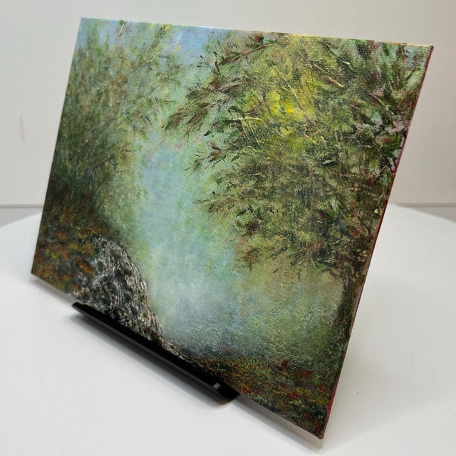 "Falling Water" Contemporary Impressionist Style Acrylic Painting by Deb Bossert For Sale - Image 4 of 6