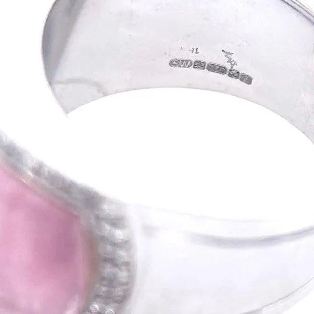 Metal Stephen Webster Crystal Haze 18k White Gold Diamond Ring, Size 7 For Sale - Image 7 of 7