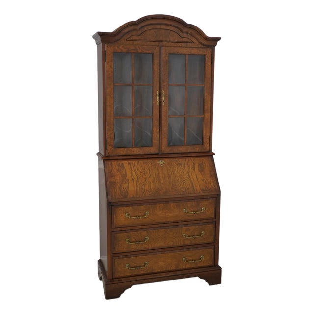 Jasper Cabinet Burl Wood Secretary Desk For Sale