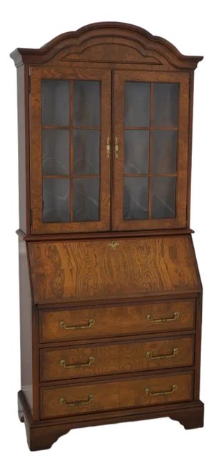 Jasper Cabinet Burl Wood Secretary Desk
